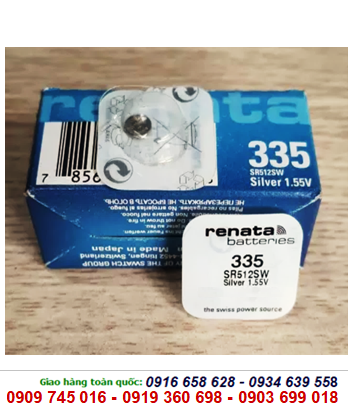 Pin Renata SR512SW-335 silver oxide 1.55v Made in Swiss